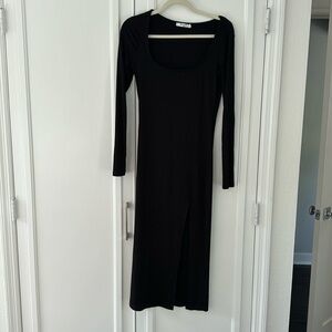 Nakd Ribbed Dress with Slit